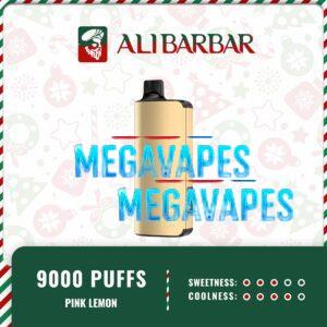 ALIBARBAR INGOT - PINK LEMON | 9000 Puffs | Zesty Pink Lemonade | Premium Gold Design | Mega Vapes Australia