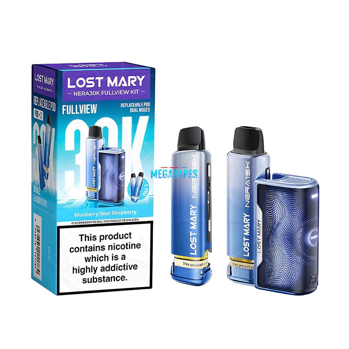 Blueberry-Sour-Raspberry-Lost-Mary-Nera-30K-Disposable-Vape-by-Elf-Bar - Mega Vapes Australia Buy Blueberry Sour Raspberry Lost Mary Nera 30K Disposable Vape by Elf Bar - Order Now At Mega Vapes Australia