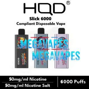 HQD CUVIE SLICK 6000 - All Flavours