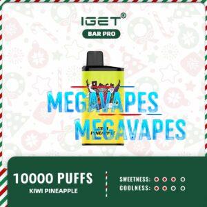 IGET BAR PRO - KIWI PINEAPPLE - 10000 Puff Disposable Vape | Mega Vapes Australia