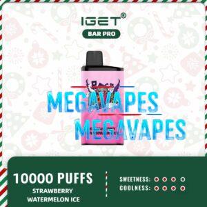 IGET BAR PRO - STRAWBERRY WATERMELON ICE – 10000 Puffs Refreshing Vape