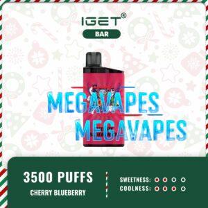 IGET BAR CHERRY BLUEBERRY – 3500 Puffs | Sweet Berry Blend | Mega Vapes Australia