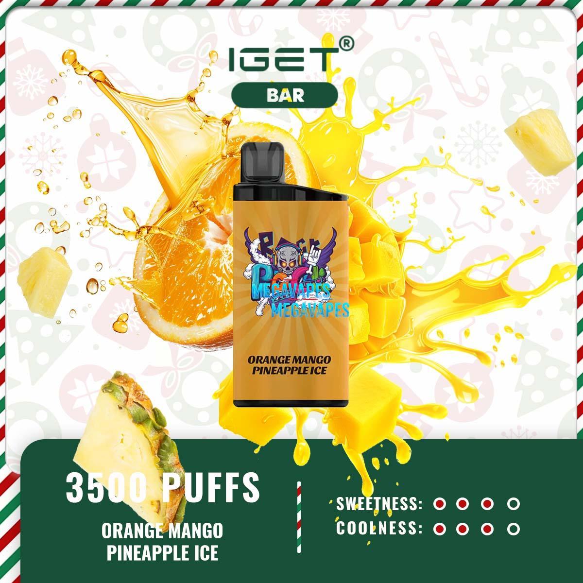 IGET-Bar-3500-Puffs-Orange-Mango-Pineapple-Ice53.jpg - Mega Vapes Australia Order IGET BAR - ORANGE MANGO PINEAPPLE ICE" Flavor Now At Mega Vapes Shop Australia