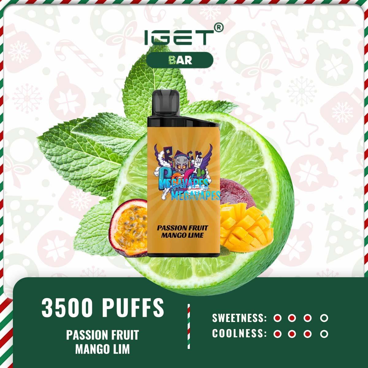 IGET-Bar-3500-Puffs-Passion-fruit-Mango-Lime04.jpg - Mega Vapes Australia