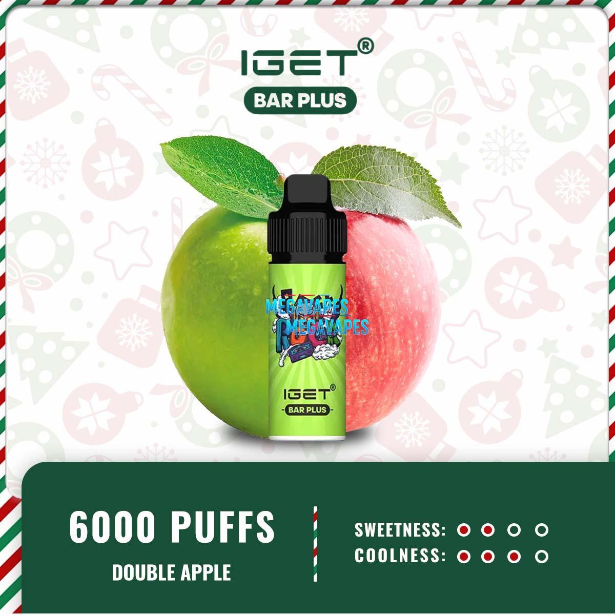 IGET-Bar-Plus-6000-Puffs-Double-Apple59.jpg - Mega Vapes Australia