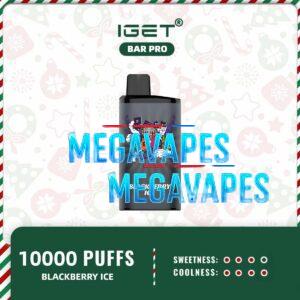 IGET BAR PRO - BLACKBERRY ICE | 10000 Puffs | Enhanced Berry Flavour | Mega Vapes Australia