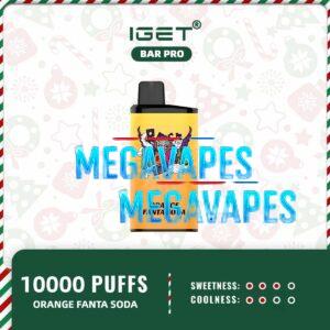 IGET BAR PRO - ORANGE FANTA SODA - 10000 Puff Disposable Vape | Mega Vapes Australia
