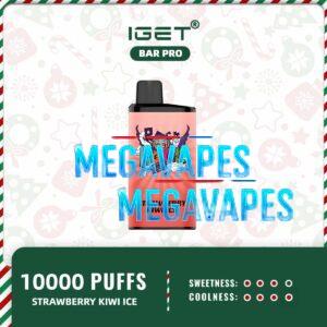 IGET BAR PRO - STRAWBERRY KIWI ICE - 10000 Puff Disposable Vape | Mega Vapes Australia