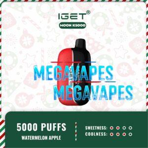 IGET MOON K5000 - WATERMELON APPLE | 5000 Puffs | Mega Vapes Australia