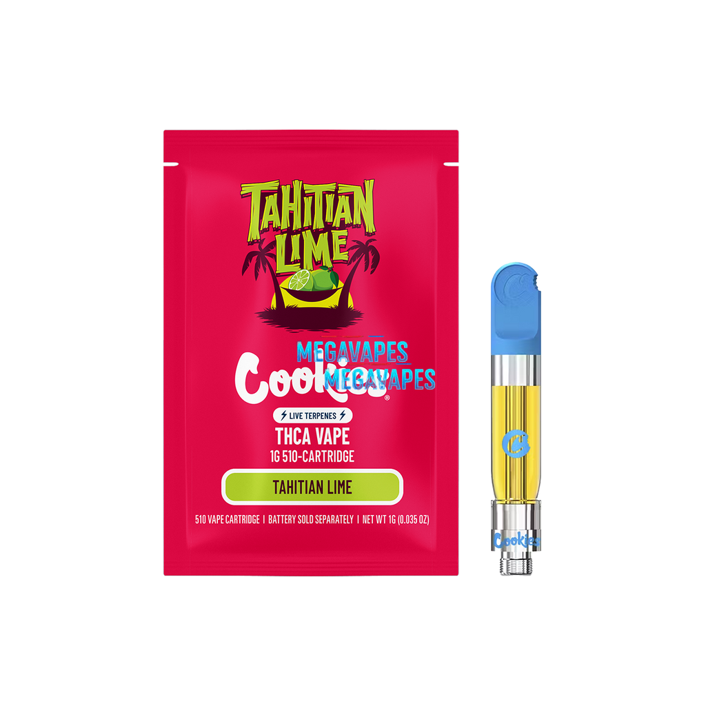 Cookies - THCA Cartridge Tahitian Lime 1gr - Mega Vapes Australia Al Fakher Pro Max 12K Battery - Starting From $4.49