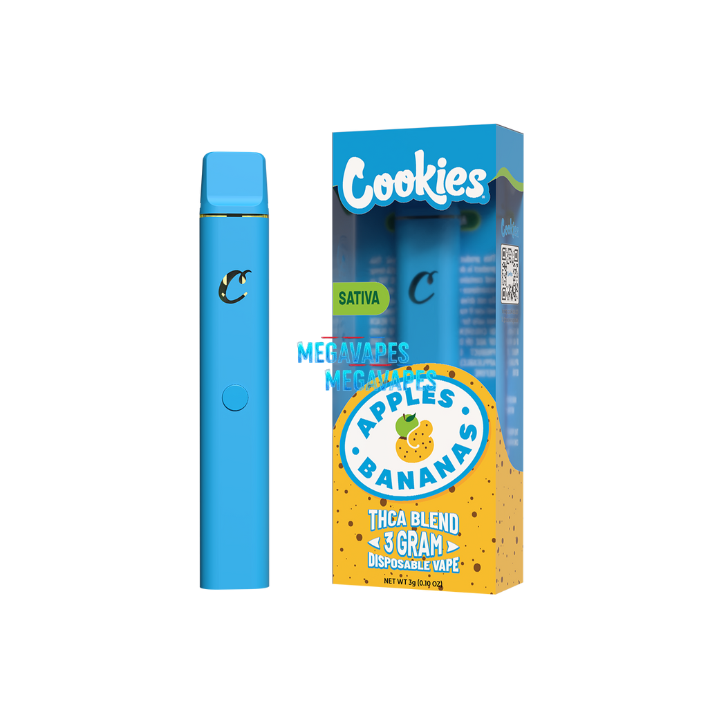 Cookies - THCA Disposable 3g - Apples & Bananas - Mega Vapes Australia Al Fakher Pro Max 12K Battery - Starting From $4.49