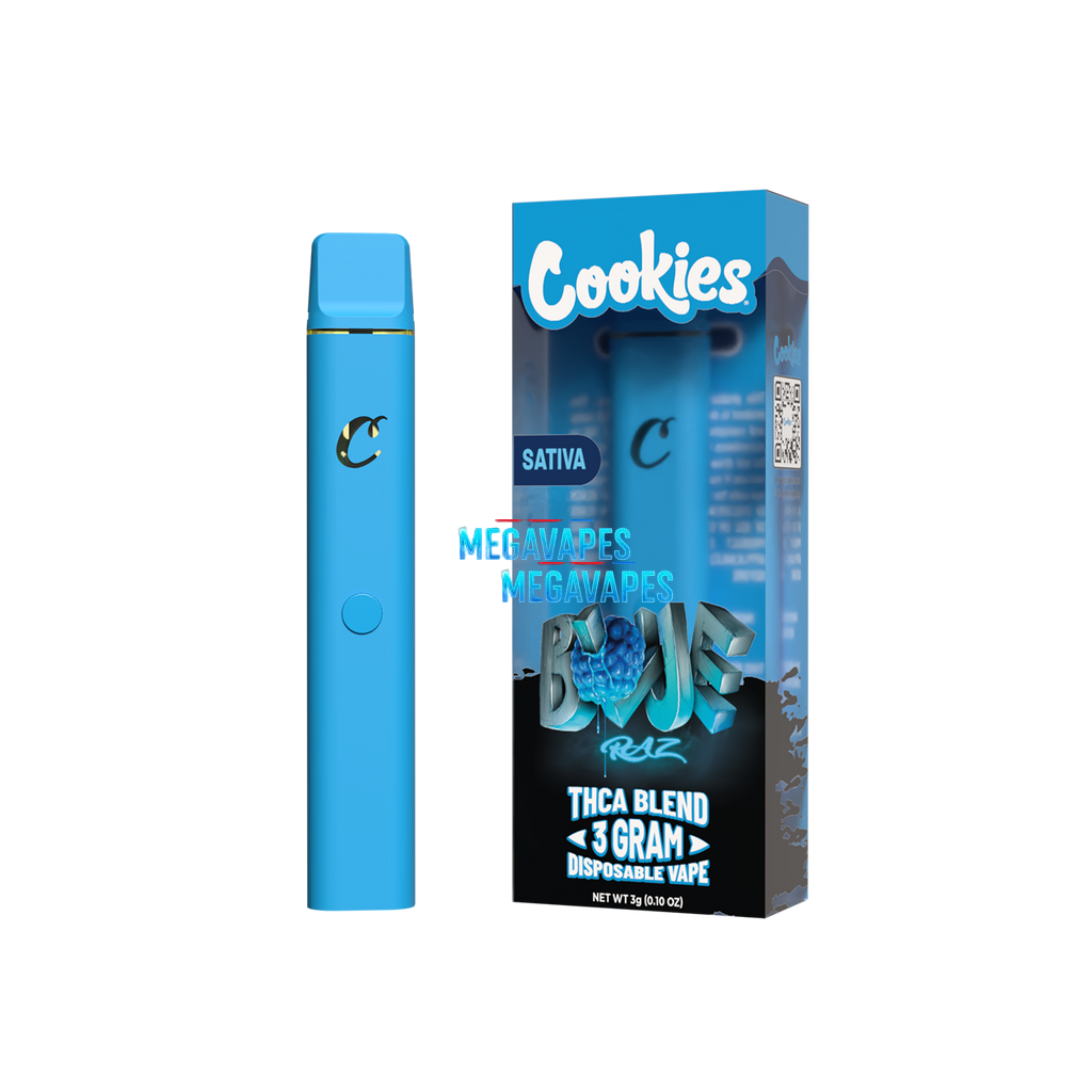 Cookies - THCA Disposable 3g - Blue Razz - Mega Vapes Australia Al Fakher Pro Max 12K Battery - Starting From $4.49