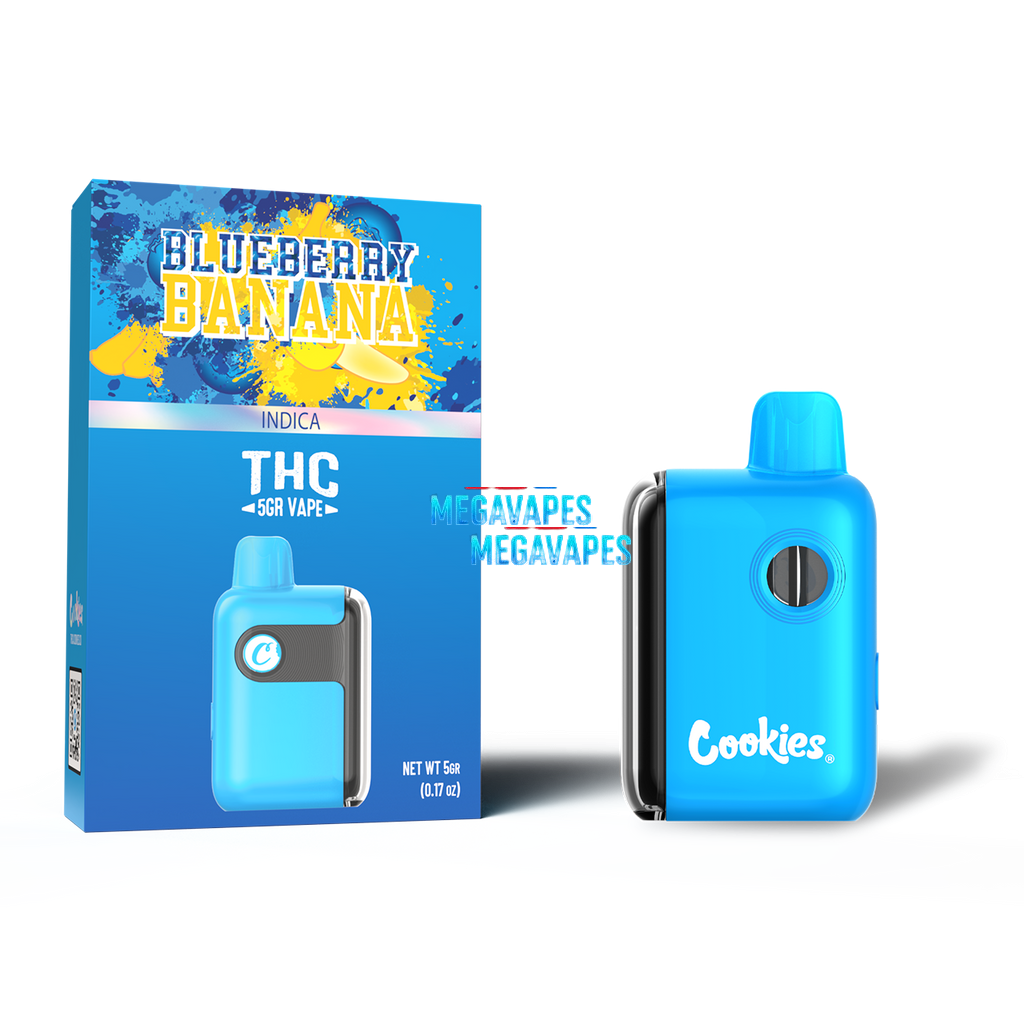 Cookies - THCA Disposable 5g - Blueberry Banana - Mega Vapes Australia Al Fakher Pro Max 12K Battery - Starting From $4.49