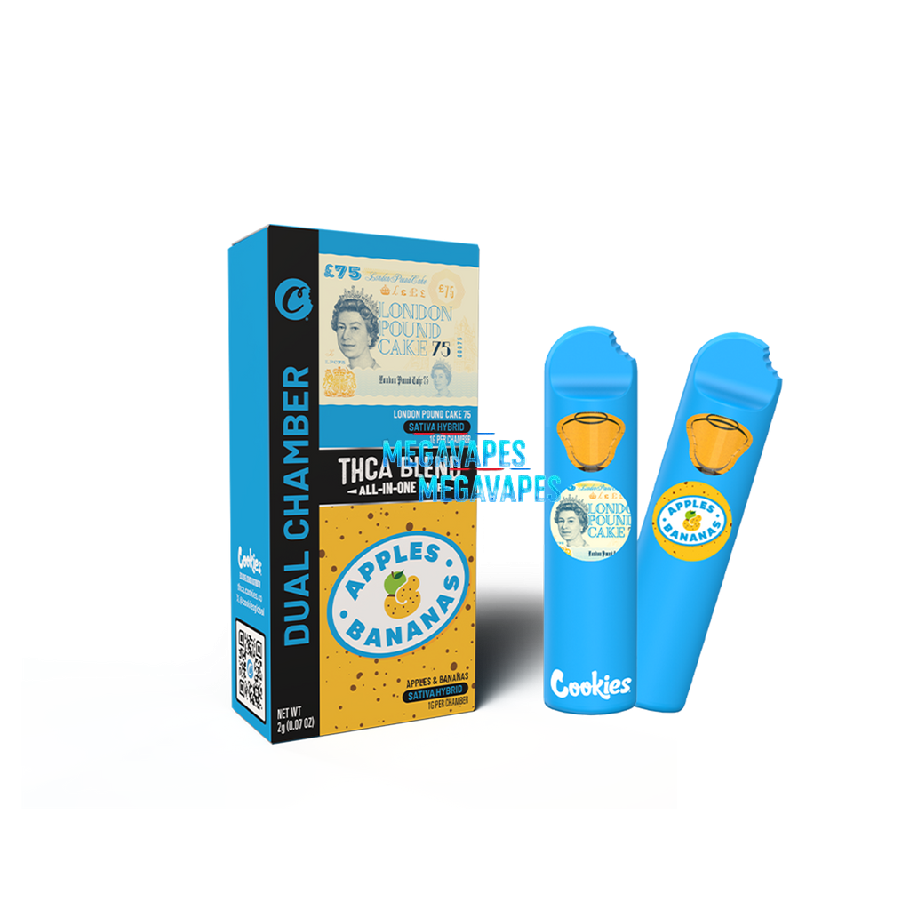Cookies - THCA Dual Chamber LPC75 & Apples & Bananas 2g - Mega Vapes Australia Al Fakher Pro Max 12K Battery - Starting From $4.49