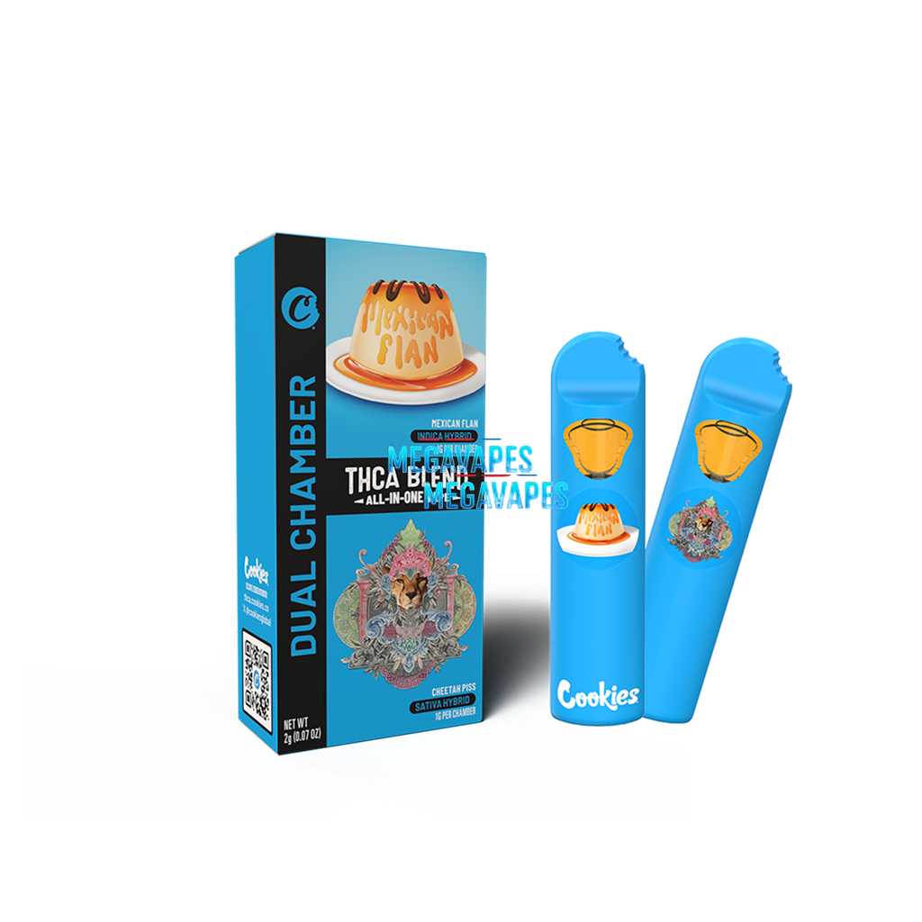 Cookies - THCA Dual Chamber Mexican Flan & Cheetah Piss 2g - Mega Vapes Australia Al Fakher Pro Max 12K Battery - Starting From $4.49