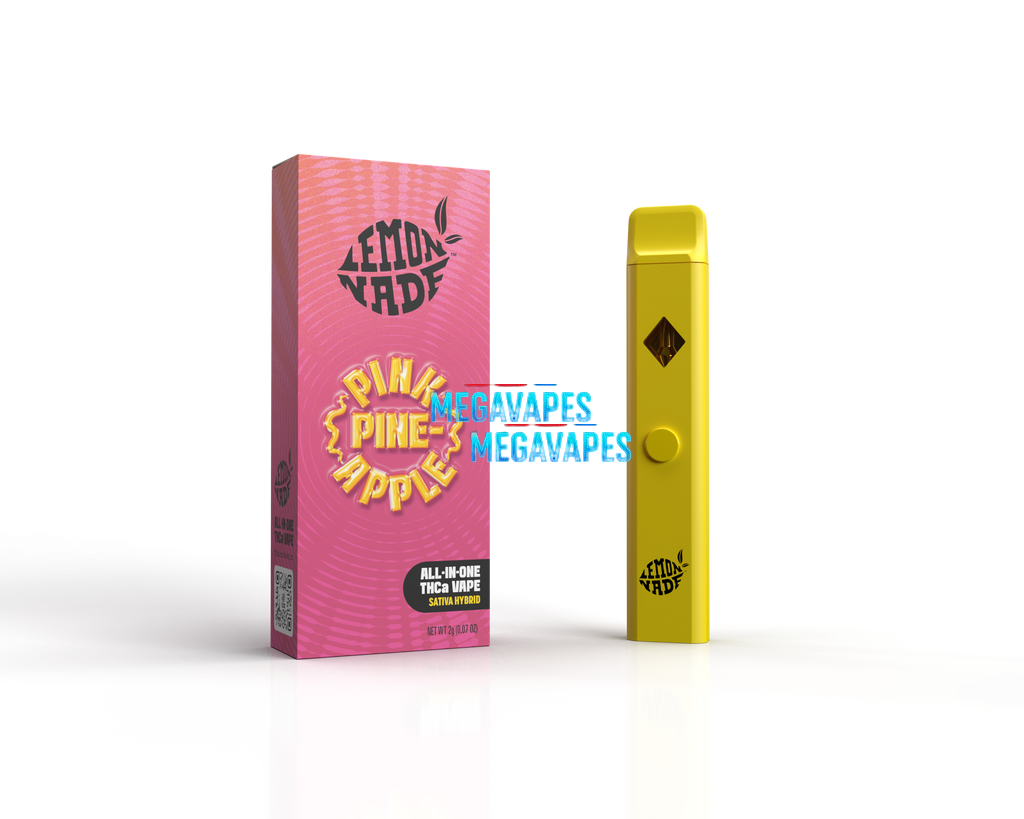 LemonNade - THCA Blend Disposable 2ml - Pink Pineapple - Mega Vapes Australia Al Fakher Pro Max 12K Battery - Starting From $4.49