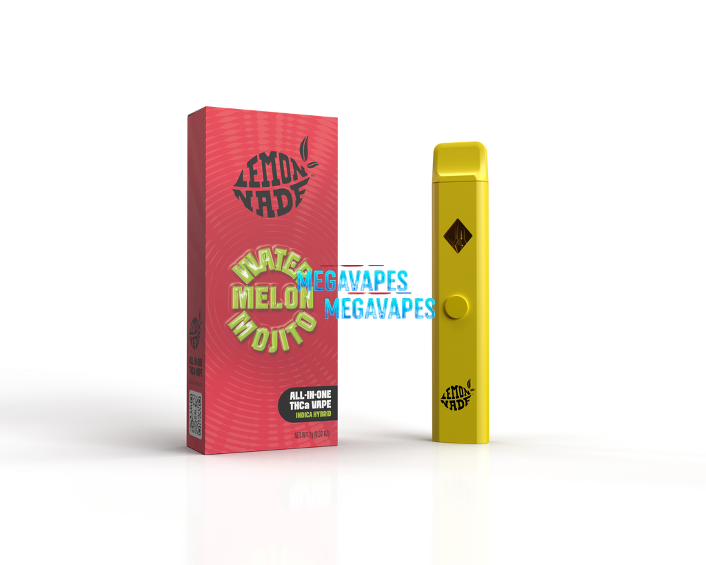 LemonNade - THCA Blend Disposable 2ml - Watermelon Mojito - Mega Vapes Australia Al Fakher Pro Max 12K Battery - Starting From $4.49