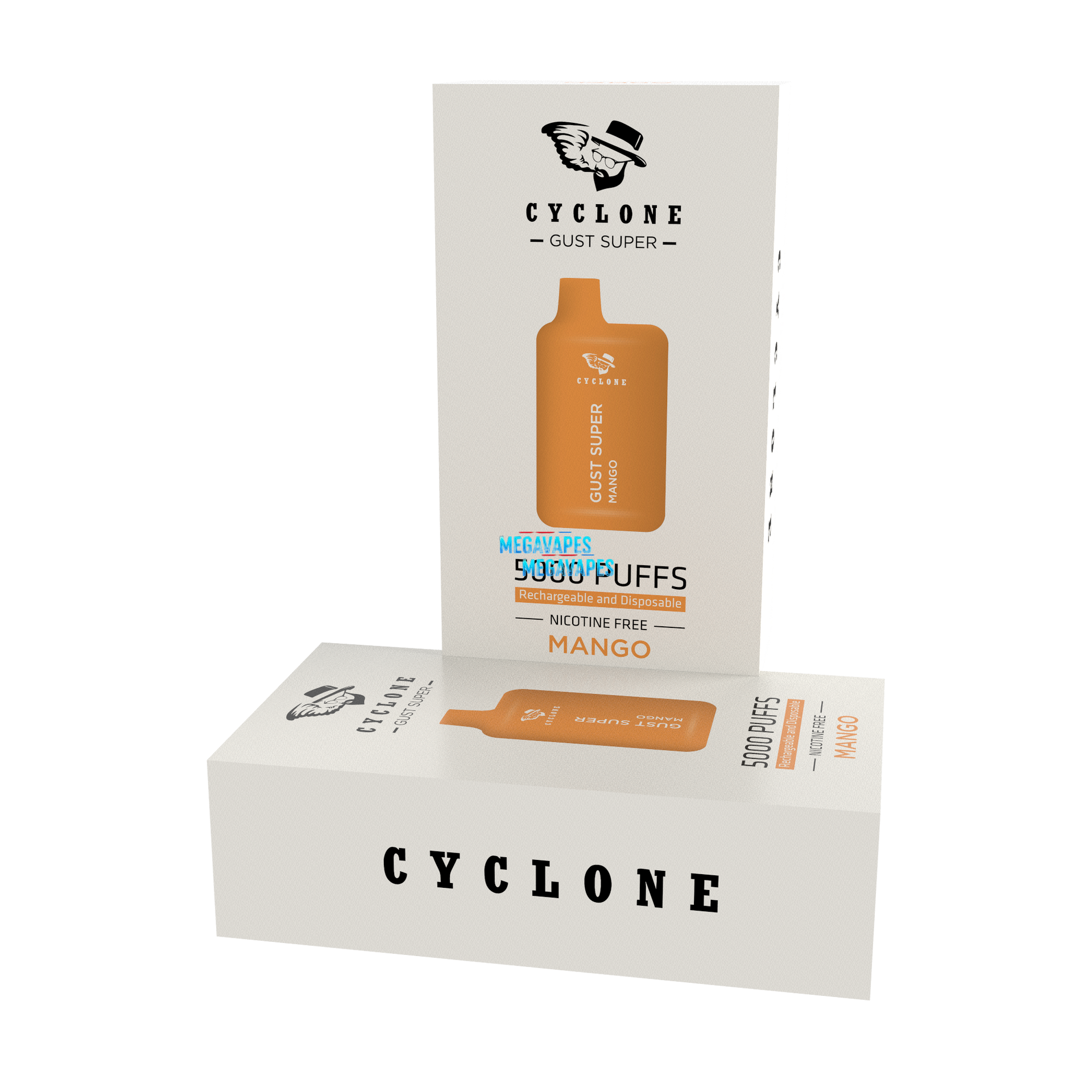 Nicotine Free Gust Super Mango Rechargeable Disposable Vape - Mega Vapes Australia Al Fakher Pro Max 12K Battery - Starting From $4.49