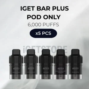 5-pcs-iget-bar-plus-pod-only-6000-puffswebp - Mega Vapes Australia