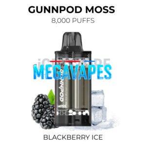 GunnPod Moss 8000 Puffs – Blackberry Ice