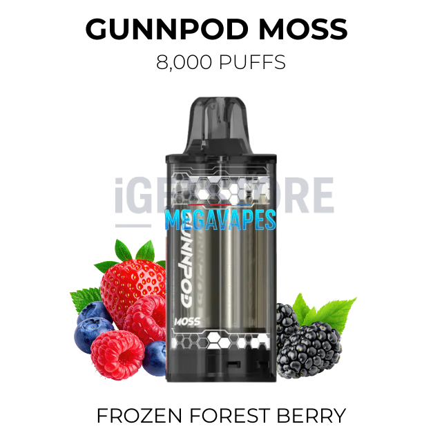gunnpod-moss-8000-frozen-forest-berrypng - Mega Vapes Australia