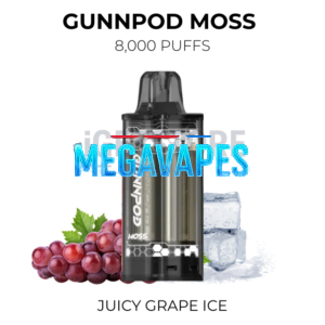 GunnPod Moss 8000 Puffs – Juicy Grape Ice
