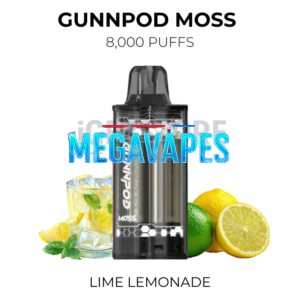 GunnPod Moss 8000 Puffs – Lime Lemonade