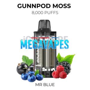 GunnPod Moss 8000 Puffs – Mr Blue