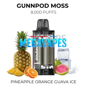 GunnPod Moss 8000 Puffs – Pineapple Orange Guava Ice