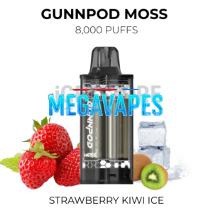 GunnPod Moss 8000 Puffs – Strawberry Kiwi Ice