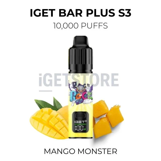 iget-bar-plus-s3-10000-mango-monsterwebp - Mega Vapes Australia