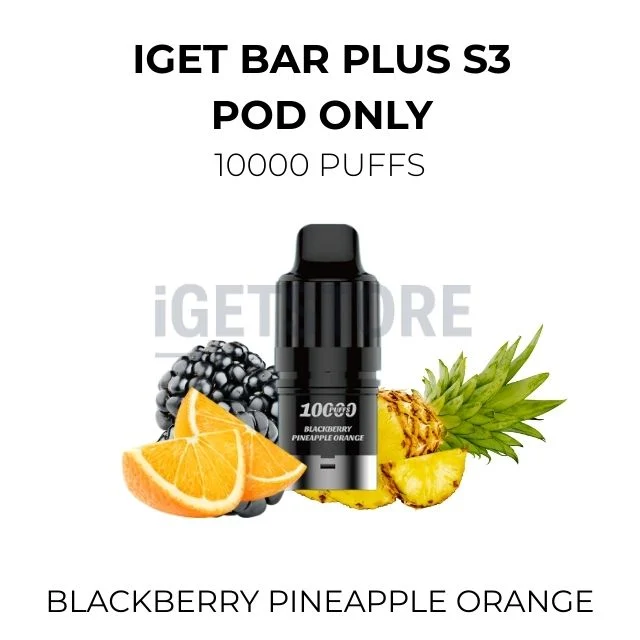iget-bar-plus-s3-pod-only-10000-puffs-blackberry-pineapple-orangewebp - Mega Vapes Australia