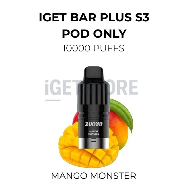 iget-bar-plus-s3-pod-only-10000-puffs-mango-monsterwebp - Mega Vapes Australia